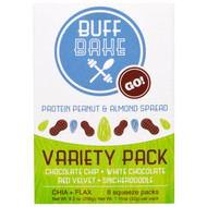 Buff Bake, Protein Peanut & Almond Spread, Variety Pack, 8 Squeeze Packs, 1.15 oz (32 g) Each