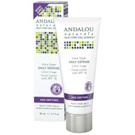 Andalou Naturals, Facial Lotion, Ultra Sheer Daily Defense, SPF 18, Age Defying, 2.7 fl oz (80 ml)