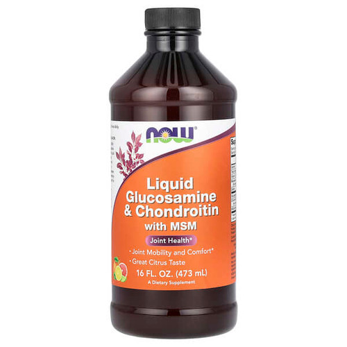 <img alt="NOW Foods, Liquid Glucosamine & Chondroitin with MSM, Citrus, 16 fl oz (473 ml)" title="NOW Foods, Liquid Glucosamine & Chondroitin with MSM, Citrus, 16 fl oz (473 ml),733739031754"