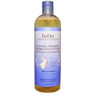 Babo Botanicals, Calming Shampoo, Bubble Bath & Wash, Lavender & Meadowsweet, 15 fl oz (450 ml)