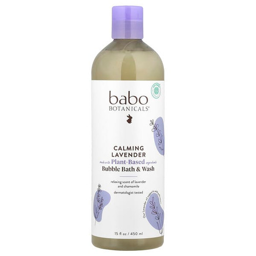 <img alt="Babo Botanicals, Bubble Bath & Wash, Calming Lavender, 15 fl oz (450 ml)" title="Babo Botanicals, Bubble Bath & Wash, Calming Lavender, 15 fl oz (450 ml),899248002200"