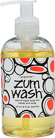 Zum Wash Natural Liquid Soap for Hands and Body Grapefruit -- 8 fl oz