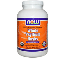Now Foods, Certifed Organic Whole Psyllium Husks, 12 oz (340 g)