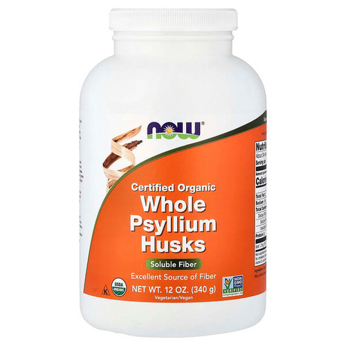 <img alt="NOW Foods, Certified Organic Whole Psyllium Husks, 12 oz (340 g)" title="NOW Foods, Certified Organic Whole Psyllium Husks, 12 oz (340 g),733739059680"