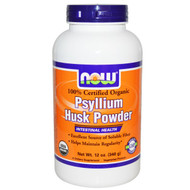 Now Foods, Certified Organic, Psyllium Husk Powder, 12 oz (340 g)