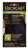 Biokap Nutricolor Delicato Permanent Hair Dye 1.0 Natural Black -- 4.67 fl oz