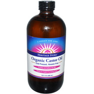 Heritage Store, Organic Castor Oil, 16 fl oz (480 ml)