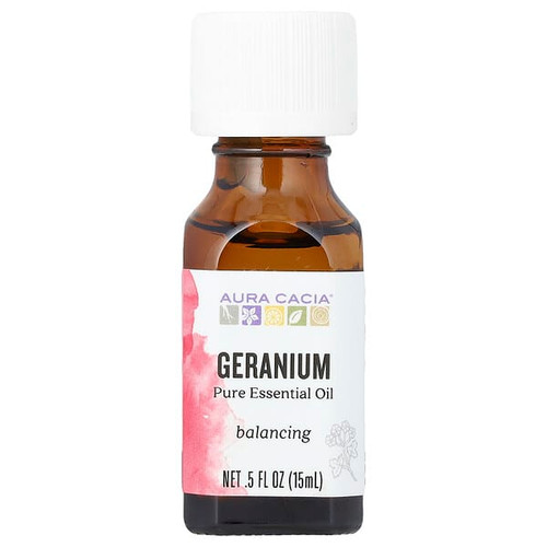 <img alt="Aura Cacia, Pure Essential Oil, Geranium, 0.5 fl oz (15 ml)" title="Aura Cacia, Pure Essential Oil, Geranium, 0.5 fl oz (15 ml),051381911201"