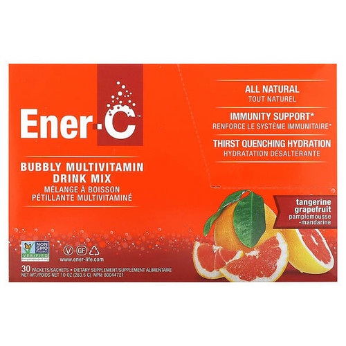 <img alt="Ener-C, Vitamin C, Bubbly Multivitamin Drink Mix, Tangerine Grapefruit, 1,000 mg, 30 Packets" title="Ener-C, Vitamin C, Bubbly Multivitamin Drink Mix, Tangerine Grapefruit, 1,000 mg, 30 Packets,873024001038"