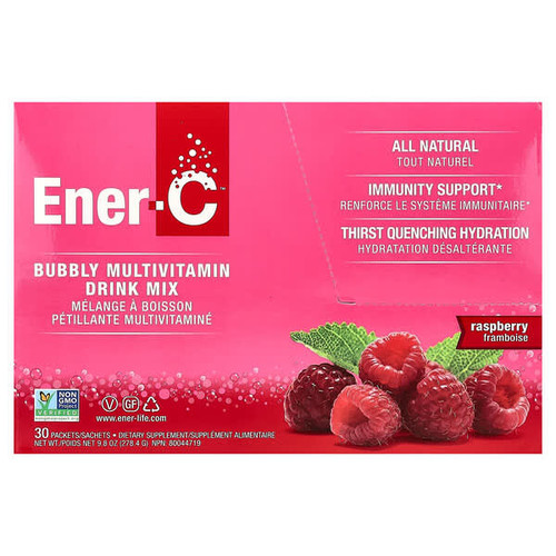 <img alt="Ener-C, Bubbly Multivitamin Drink Mix, Raspberry, 30 Packets, 0.3 oz (9.28 g) Each" title="Ener-C, Bubbly Multivitamin Drink Mix, Raspberry, 30 Packets, 0.3 oz (9.28 g) Each,873024001021"