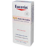 Eucerin, Q10 Anti-Wrinkle Sensitive Skin Lotion, SPF 15 Sunscreen, 4 fl oz (118 ml)