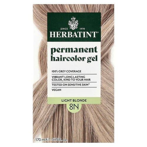 <img alt="Herbatint, Permanent Haircolor Gel, 8N Light Blonde, 5.75 fl oz (170 ml)" title="Herbatint, Permanent Haircolor Gel, 8N Light Blonde, 5.75 fl oz (170 ml),666248001072"