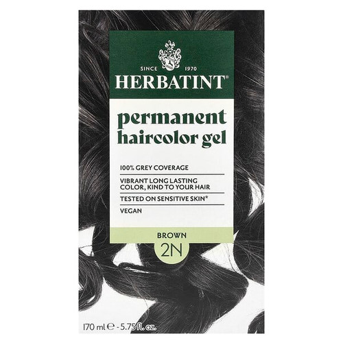 <img alt="Herbatint, Permanent Haircolor Gel, 2N Brown, 5.75 fl oz (170 ml)" title="Herbatint, Permanent Haircolor Gel, 2N Brown, 5.75 fl oz (170 ml),666248001010"