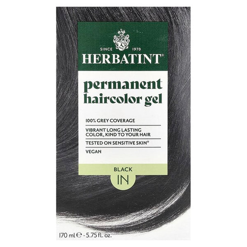 <img alt="Herbatint, Permanent Haircolor Gel, 1N, Black, 5.75 fl oz (170 ml)" title="Herbatint, Permanent Haircolor Gel, 1N, Black, 5.75 fl oz (170 ml),666248001003"