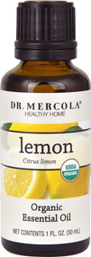 Dr. Mercola Healthy Home Organic Essential Oil Lemon -- 1 fl oz