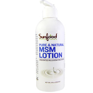 Sunfood, MSM Lotion, Unscented Moisturizing Cream, 8 fl oz (236.6 ml)