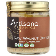 <img alt="Artisana, Organics, Raw Walnut Butter with Cashews, 8 oz (227 g)" title="Artisana, Organics, Raw Walnut Butter with Cashews, 8 oz (227 g),870001000664"