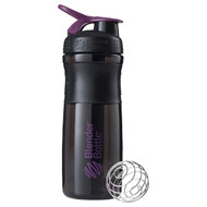 Blender Bottle, BlenderBottle, SportMixer Tritan Grip, Black/Plum, 28 oz