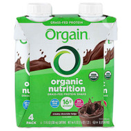 <img alt="Orgain, Organic Nutrition, Grass-Fed Protein Shake, Creamy Chocolate Fudge, 4 Pack, 11 fl oz (330 ml) Each" title="Orgain, Organic Nutrition, Grass-Fed Protein Shake, Creamy Chocolate Fudge, 4 Pack, 11 fl oz (330 ml) Each,860547000051"