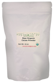 Windy City Organics Raw Guru Organic Raw Cacao Powder -- 16 oz