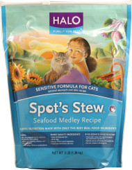 Halo Purely For Pets, Spots Stew Sensitive Formula For Cats,  Seafood Medley - 3 lbs
