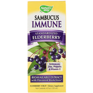 Natures Way, Sambucus Immune, Elderberry, Standardized, 4 fl oz (120 ml)