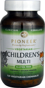 Pioneer Vegetarian Childrens Multi Gluten Free Fruit - 120 Vegetarian Chewables