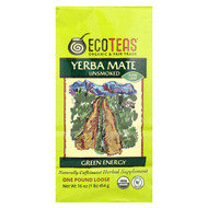 <img alt="EcoTeas, Loose Yerba Mate, Green Energy, Unsmoked, 16 oz (454 g)" title="EcoTeas, Loose Yerba Mate, Green Energy, Unsmoked, 16 oz (454 g),819162004548"