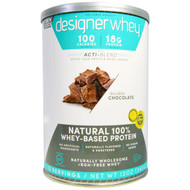 Designer Protein Natural 100% Whey Protein Powder Double Chocolate -- 12 oz