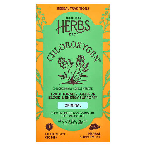 <img alt="Herbs Etc., ChlorOxygen, Chlorophyll Concentrate, Original, Alcohol Free, 1 fl oz (30 ml)" title="Herbs Etc., ChlorOxygen, Chlorophyll Concentrate, Original, Alcohol Free, 1 fl oz (30 ml),765704319017"