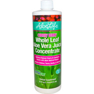 Aloe Life Whole Leaf Aloe Vera Juice Concentrate Cherry Berry -- 16 fl oz