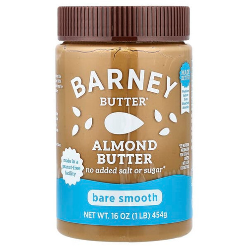 <img alt="Barney Butter, Almond Butter, Bare Smooth, 16 oz (454 g)" title="Barney Butter, Almond Butter, Bare Smooth, 16 oz (454 g),094922351241"