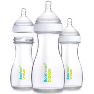 Born Free, Breeze, Baby Bottles, Medium Flow, 1m+, 3 Pack, 9 oz (266 ml) Each