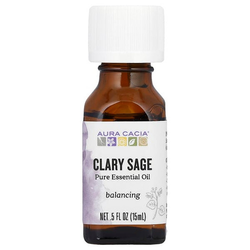 <img alt="Aura Cacia, Pure Essential Oil, Clary Sage, 0.5 fl oz (15 ml)" title="Aura Cacia, Pure Essential Oil, Clary Sage, 0.5 fl oz (15 ml),051381911133"