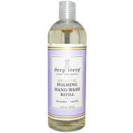Deep Steep, Argan Oil Foaming Hand Wash Refill, Lavender - Vanilla, 16 fl oz (474 ml)