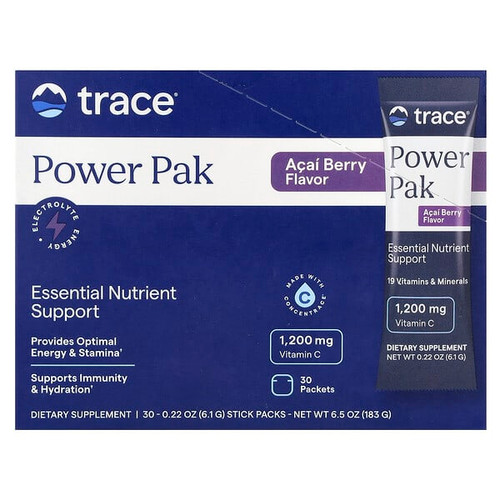 <img alt="Trace, Power Pak, Acai Berry, 30 Stick Packets, 0.22 oz (6.1 g) Each" title="Trace, Power Pak, Acai Berry, 30 Stick Packets, 0.22 oz (6.1 g) Each,878941002632"