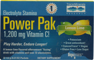 Trace Minerals Research Electrolyte Stamina Power Pak Lemon Lime -- 30 Packets