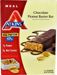 Atkins Meal Bar Chocolate Peanut Butter -- 8 Bars