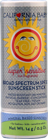 California Baby, SPF 30 Plus Sunscreen Stick No Fragrance - 0.5 oz