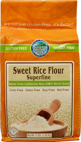 Authentic Foods Sweet Rice Flour Superfine Gluten Free -- 3 lbs