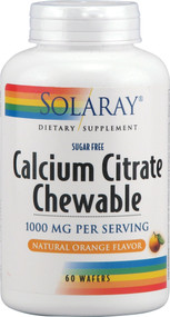 Solaray, Calcium Citrate Sugar Free,  Orange - 60 Chewable Wafers