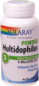 Solaray Multidophilus Powder -- 5 billion microorganisms - 2.5 oz