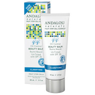 Andalou Naturals, BB Argan Stem Cell Benefit Balm, Clear Skin, SPF 30, Un-Tinted, 2 fl oz (58 ml)