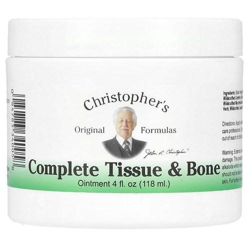 <img alt="Christophers Original Formulas, Complete Tissue & Bone Ointment, 4 fl oz (118 ml)" title="Christophers Original Formulas, Complete Tissue & Bone Ointment, 4 fl oz (118 ml),084783340058"