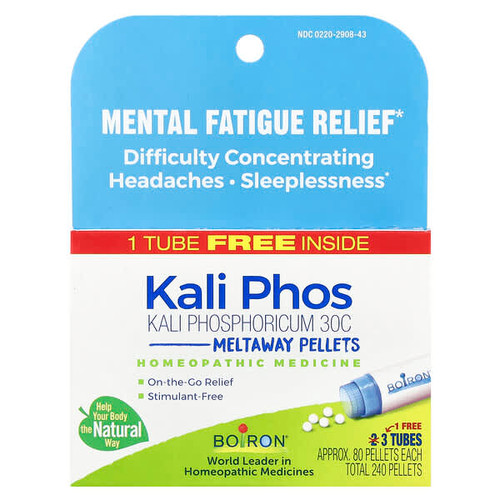 <img alt="Boiron, Kali Phosphoricum, Mental Fatigue Relief, Meltaway Pellets, 30C, 3 Tubes, Approx. 80 Pellets Each" title="Boiron, Kali Phosphoricum, Mental Fatigue Relief, Meltaway Pellets, 30C, 3 Tubes, Approx. 80 Pellets Each,306969278437"