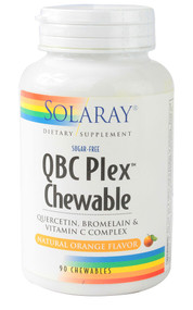 Solaray QBC Plex Chewables Sugar Free Natural Orange - 90 Chewables