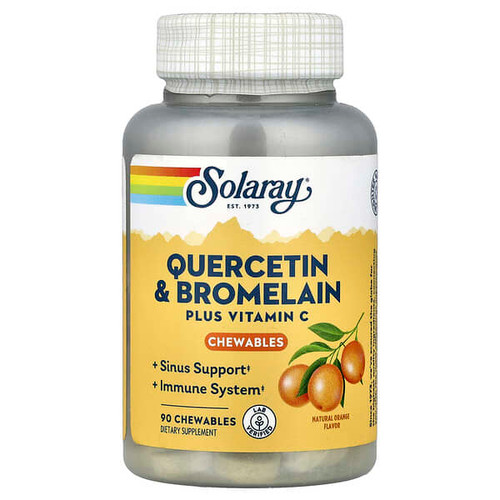 <img alt="Solaray, Quercetin & Bromelain Plus Vitamin C Chewables,  Natural Orange, 90 Chewables" title="Solaray, Quercetin & Bromelain Plus Vitamin C Chewables,  Natural Orange, 90 Chewables,076280553871"