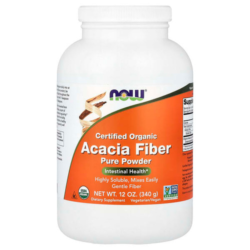 <img alt="NOW Foods, Certified Organic Acacia Fiber Pure Powder, 12 oz (340 g)" title="NOW Foods, Certified Organic Acacia Fiber Pure Powder, 12 oz (340 g),733739059055"
