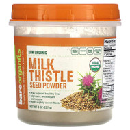 <img alt="BareOrganics, Raw Organic Milk Thistle Seed Powder, 8 oz (227 g)" title="BareOrganics, Raw Organic Milk Thistle Seed Powder, 8 oz (227 g),818423029542"