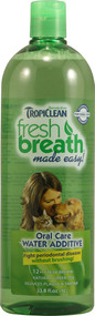 Tropiclean Fresh Breath Water Additive - 33.8 fl oz